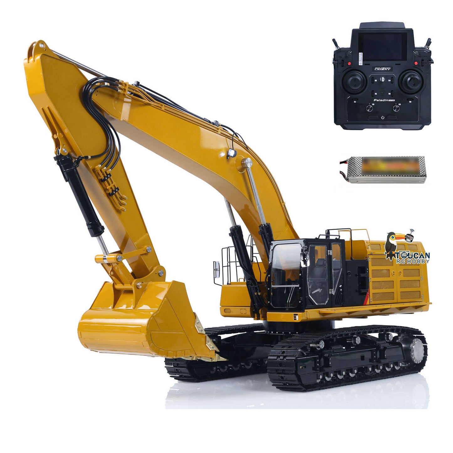 LESU C374F 1/14 Metal RC Hydraulic Excavator B0001 RTR/PNP/KIT Remote Control Digger B0001 with Hobbywing Brushless ESC 6CH Brass Valve Light System