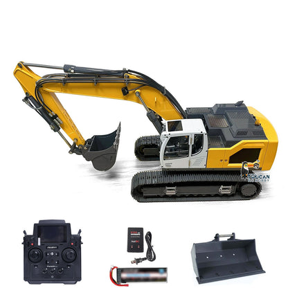 US Stock 1:14 Hydraulic RC Excavator for Remote Control 945 5CH Reversing Valve Simulation Construction Vehicle Hobby Model