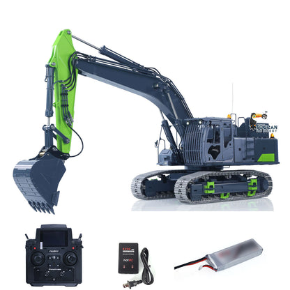 LESU Metal 1/14 RC Hydraulic Excavator Aoue ZX490 Upgraded Remote Control Heavy Digger Model Paladin PL18EV Lite Sound Smoke