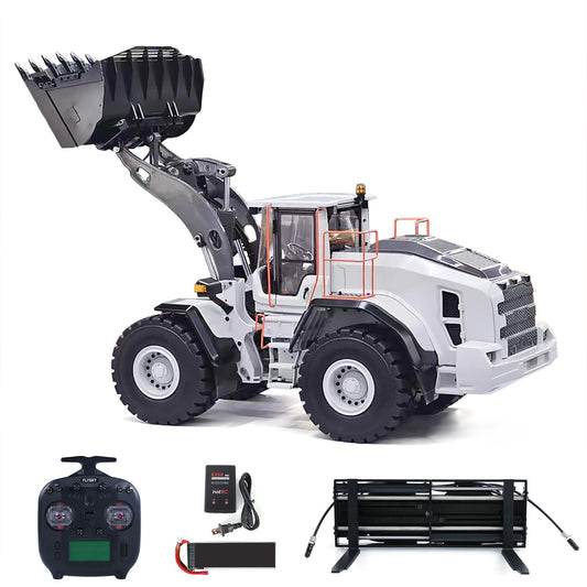 MTRC 1/14 RC Hydraulic Loader E260L Metal Radio Controlled Construction Vehicles Flysky ST8 Radio Brushless Motor LCD Screen