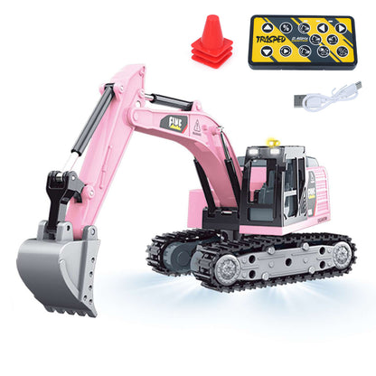 HG4-301 1/64 Alloy Electric RC Tracked Excavator Ready to Run Light Sound Unit Remote Control Digger Battery Multi Color Model