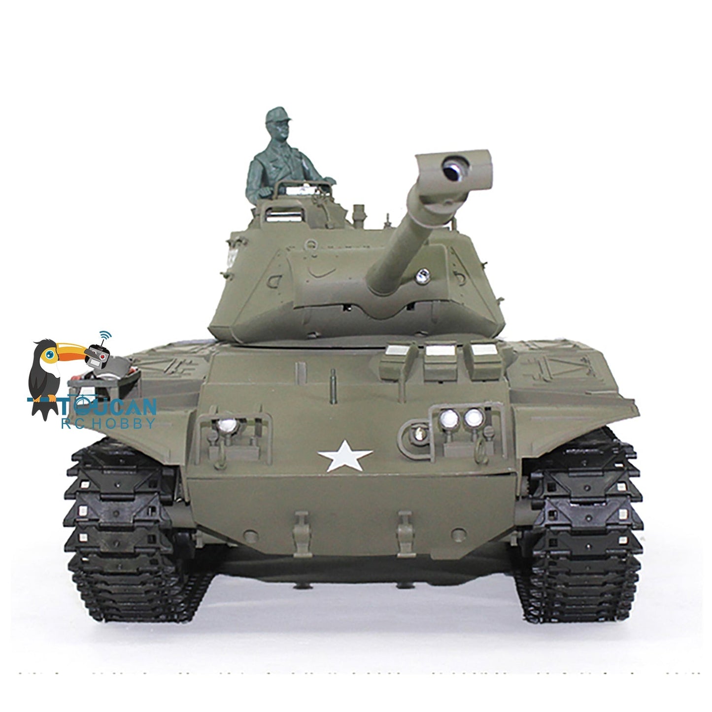 TOUCAN RC HOBBY Henglong 1/16 Plastic TK7.0 USA Walker Bulldog 3839 RTR RC Tank FPV 360 Degrees Turret Smoke BB IR Sounds Lights Steel Driving Gearbox
