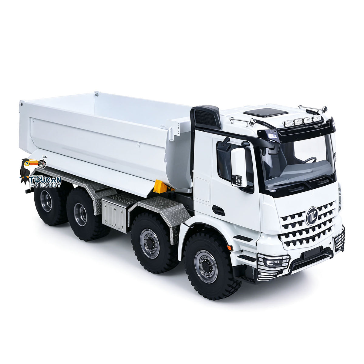TOUCAN RC HOBBY MODO 3348 1/14 8*8 Metal RC Hydraulic Dump Truck 2Speed Remote Control Tipper Differential Locks Brushless Motor Radio Light Sound