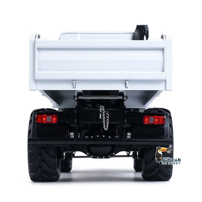 TOUCAN RC HOBBY 3363 MODO 1/14 4x4 ferngesteuerter hydraulischer Metall-Kipper, 2-Gang-Schaltgetriebe, Differentialsperren, RC-Kipper-Modell ST8 mit Funkfernsteuerung, Licht und Sound