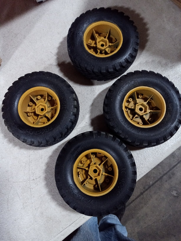 US STOCK Second-Hand Used HG 1/10 Plastic Wheel for P408 US RC Military Vehicle Radio Control Racing Car Model Crawler