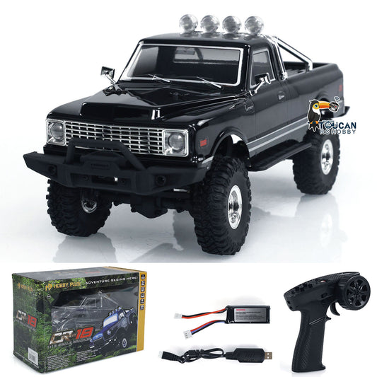 4x4 1:18 Scale RC Crawler Car Builders Edition Hobby Plus CR18 Off-road Vehicles Kit/RTR Optional Version DIY Model