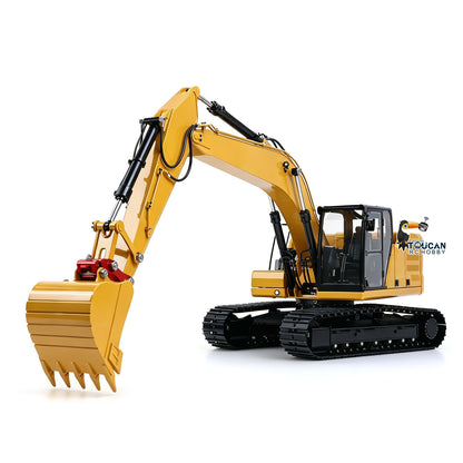 TOUCAN RC HOBBY Metal 1/14 Remote Control Hydraulic Excavator 320 3Ways Valve RC Digger Engineering Vehicle ST8 Radio Lights Battery RTR Model