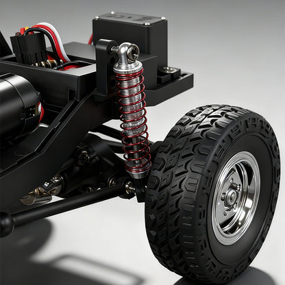 LDRC LD18401PRO 1/18 Remote Control Rock Crawler Car 4X4 RC Off Road Vehicle Model Brushless Motor Metal Drive Shafts Lights