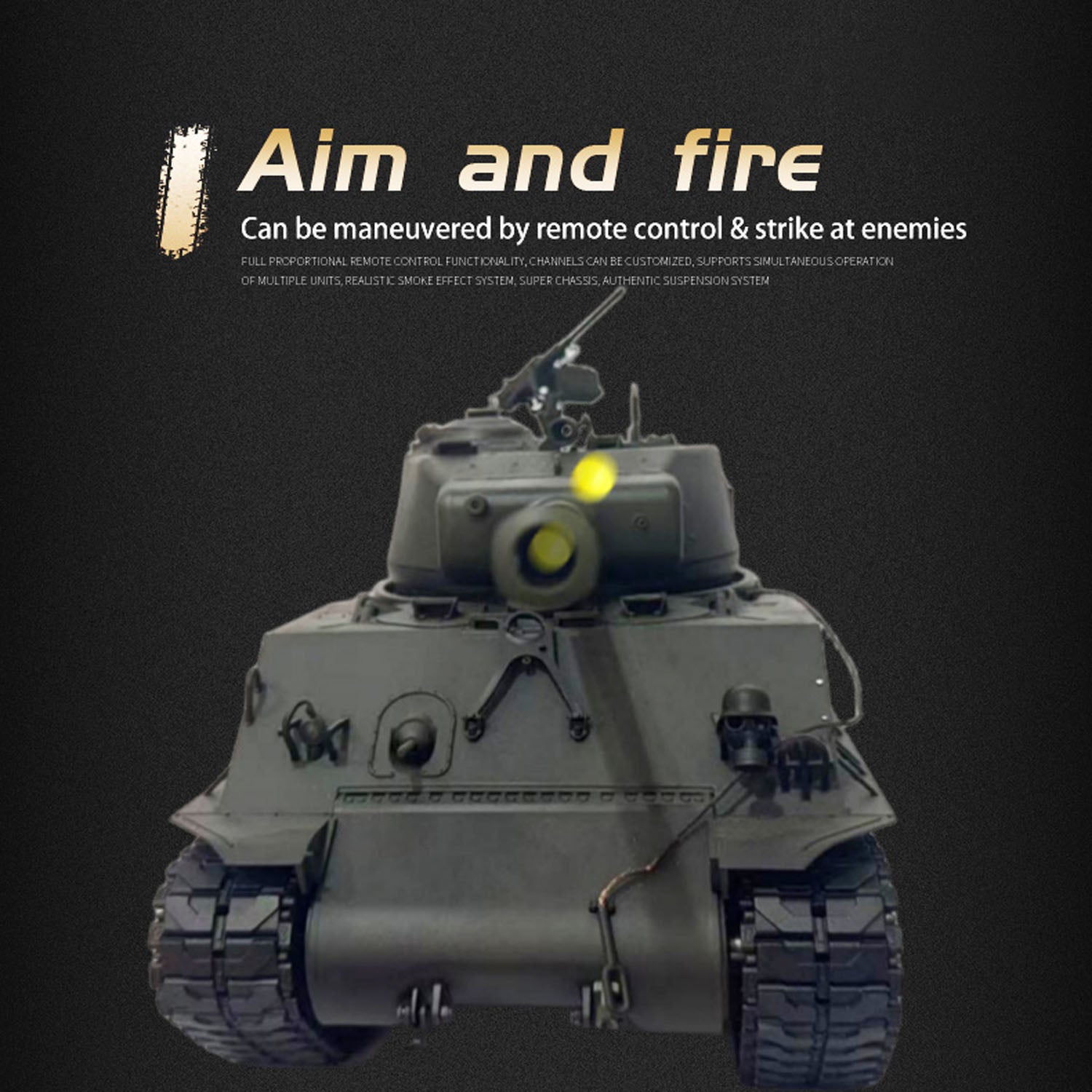 TOUCAN RC HOBBY CoolBank Sherman M4A3E8 RTR 1/16 Full Metal Chassis RC