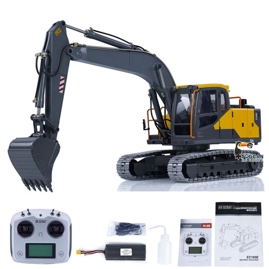 In Stock TOUCAN RC HOBBY Double E EC160E 1/14 RC Hydraulic Excavator E111 Alloy Remote Control Diggers DIY Car Hobby Model Servo Motor ESC
