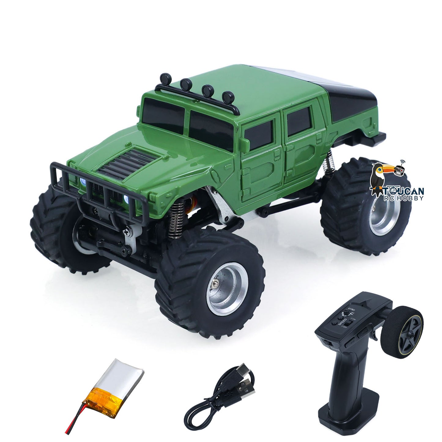 JIABAILE 3604/3604A 1/36 4WD Plastic Remote Controlled Off-Road Vehicles RTR Mini Crawler Car Battery Light System Outdoor