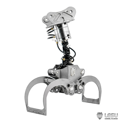 Metal Claw Hydraulic Crusher Pliers Motor Manipulator for LESU 1/14 RC Excavator 374F B0001 Remote Control Digger