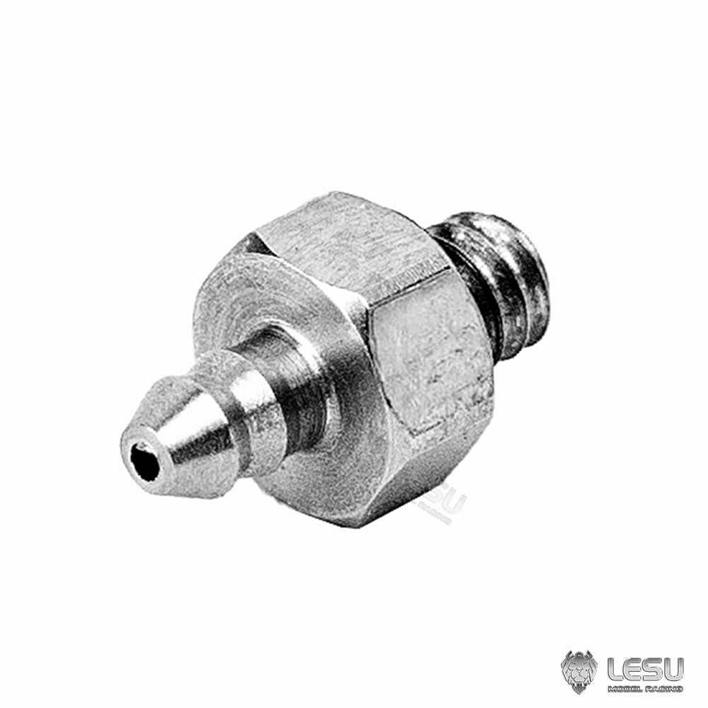 LESU Metal Straight/Curved M3 M2 Nozzle M3 Oil Nozzle Plug for 1/14 RC Hydraulic Construction Vehicle Dumper Truck DIY Model