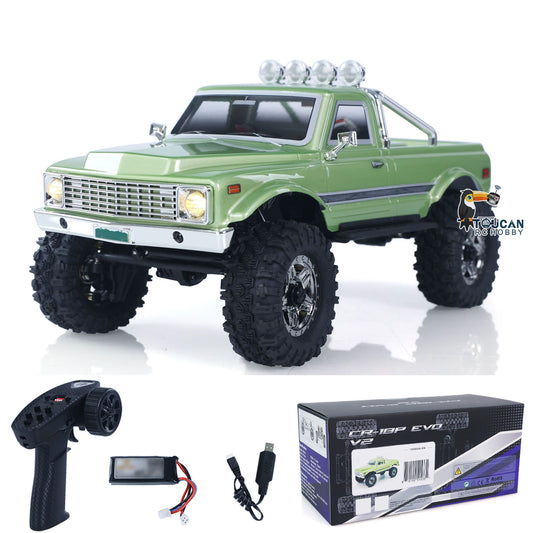 In Stock CR18P 1810504 Convoy EVO V2 Hobby Plus 1/18 AWD Remote Control Rock Crawler Electric Mini RC Off Road Vehicle Lights Battery
