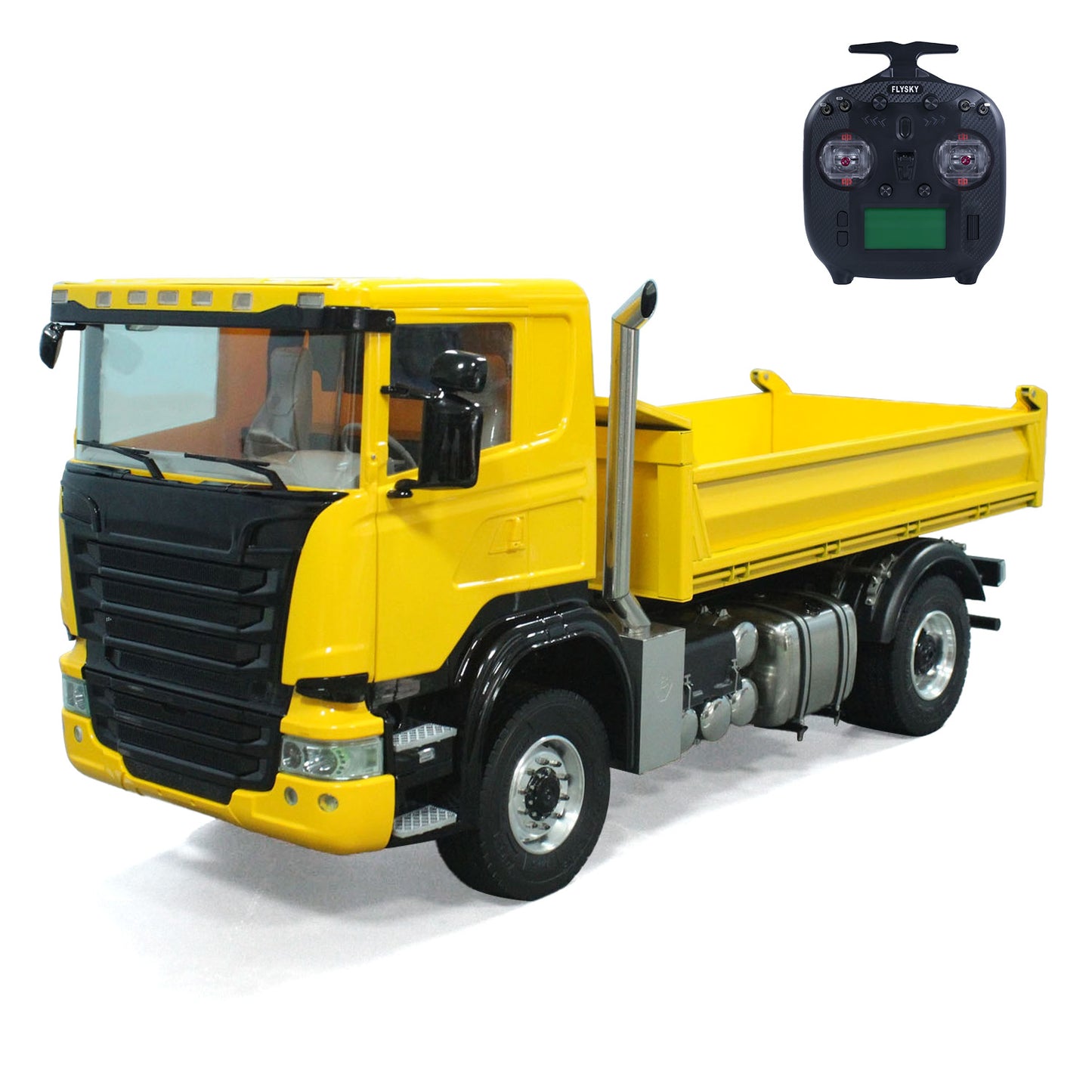 1/14 4*4 RC Hydraulic Dumper Car Remote Control Dump Truck Metal Tipper Electric Model 3-speed Transmission