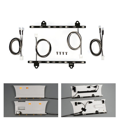 Plastic Side Skirt Light 3-7V LED Warning Lamp for 1/14 DIY TAMIYA Remote Control Tractor Truck Model 770S 6x4 56368 Car Parts