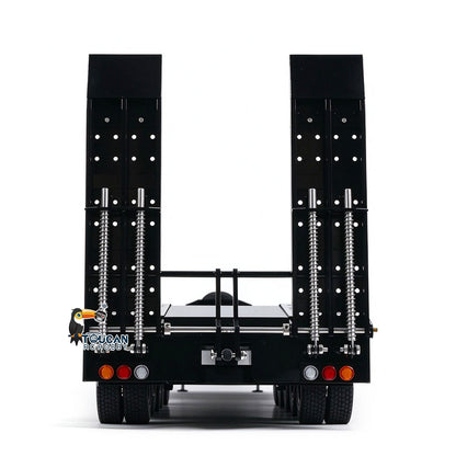 TOUCAN RC HOBBY HHG Model Metal 5-axle Trailers Electric Tail-board Support Leg for 1/14 RC Tractor Radio Controlled Truck Car Hobby Models DIY Painted Assembled
