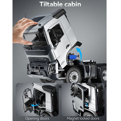 Double E 1/14 6*6 RC Tractor Truck FMX Remote Control Simulation Vehicle 2Speed Metal Chassis Rail Axle Locks Sound System