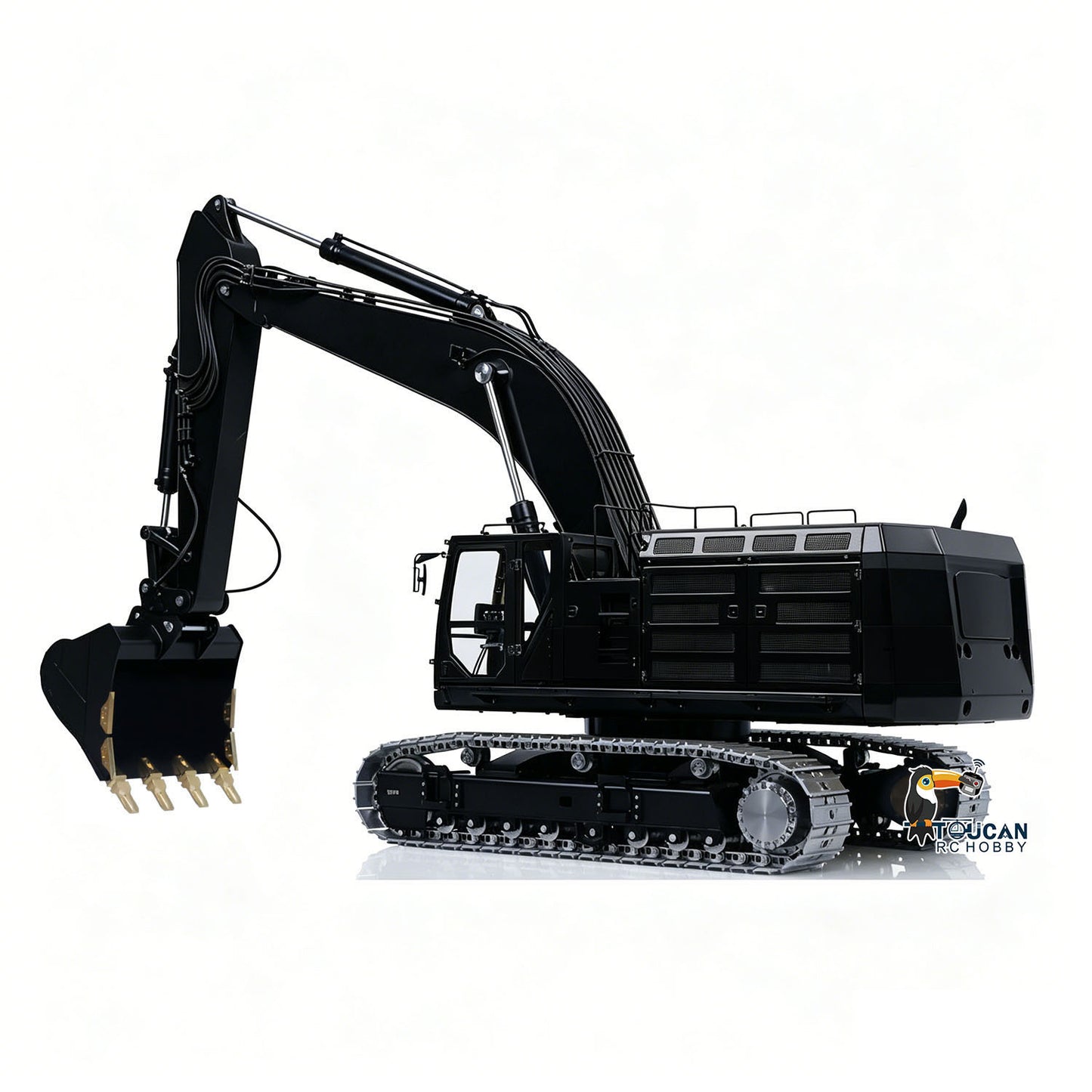 LESU C374F 1/14 Metal RC Hydraulic Excavator B0001 RTR Brushless Motor 6CH Brass Valve Quick Release Coupler Smoke LCD Screen Sound Light System PL18EV Lite Controller
