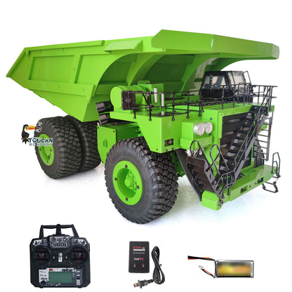 TOUCAN RC HOBBY  793D Metal 1/20 RC Hydraulic Mine Truck Heavy Duty Remote Control Dumper RTR 2Speed Gearbox Flysky I6X Radio Light System