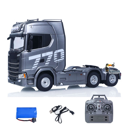 TOUCAN RC HOBBY US Stock HUINA 1501PRO 6X4 Electric 1/18 Remote Control Tractor Truck RC Lorry Vehicle Light Sound Effect Battery