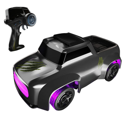 In Stock 1/64 RC MINI High Speed Desktop Drift Car Q197 2.4Ghz Remote Control Four Wheel Drive Car Model RTR Battery Colorful Lights