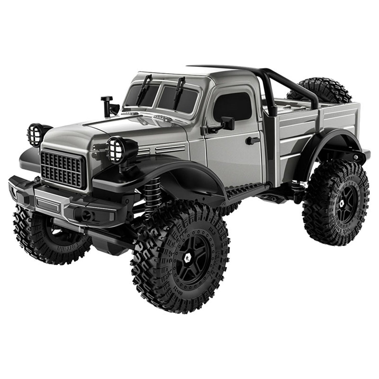 1/18 Remote Control 4WD Rock Crawler Car Simulation Pickup Truck 2.4GHz RC Crawler Brushed Motor Battery Light Ready to Run