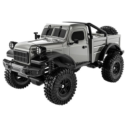 1/18 Remote Control 4WD Rock Crawler Car Simulation Pickup Truck 2.4GHz RC Crawler Brushed Motor Battery Light Ready to Run