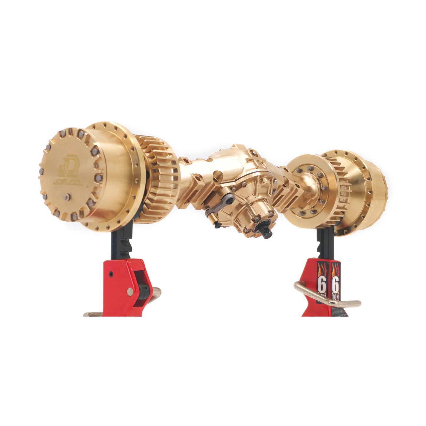 Brass Wheel Side Reduction Front/Rear Axles for 1/14 RC Articulated Truck E450C Radio Control Hydraulic Loader ZW370 JDM-198