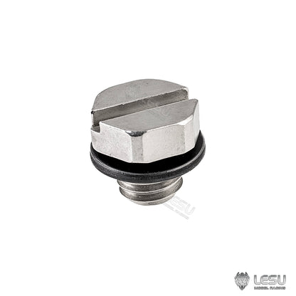 LESU Metal Straight/Curved M3 M2 Nozzle M3 Oil Nozzle Plug for 1/14 RC Hydraulic Construction Vehicle Dumper Truck DIY Model