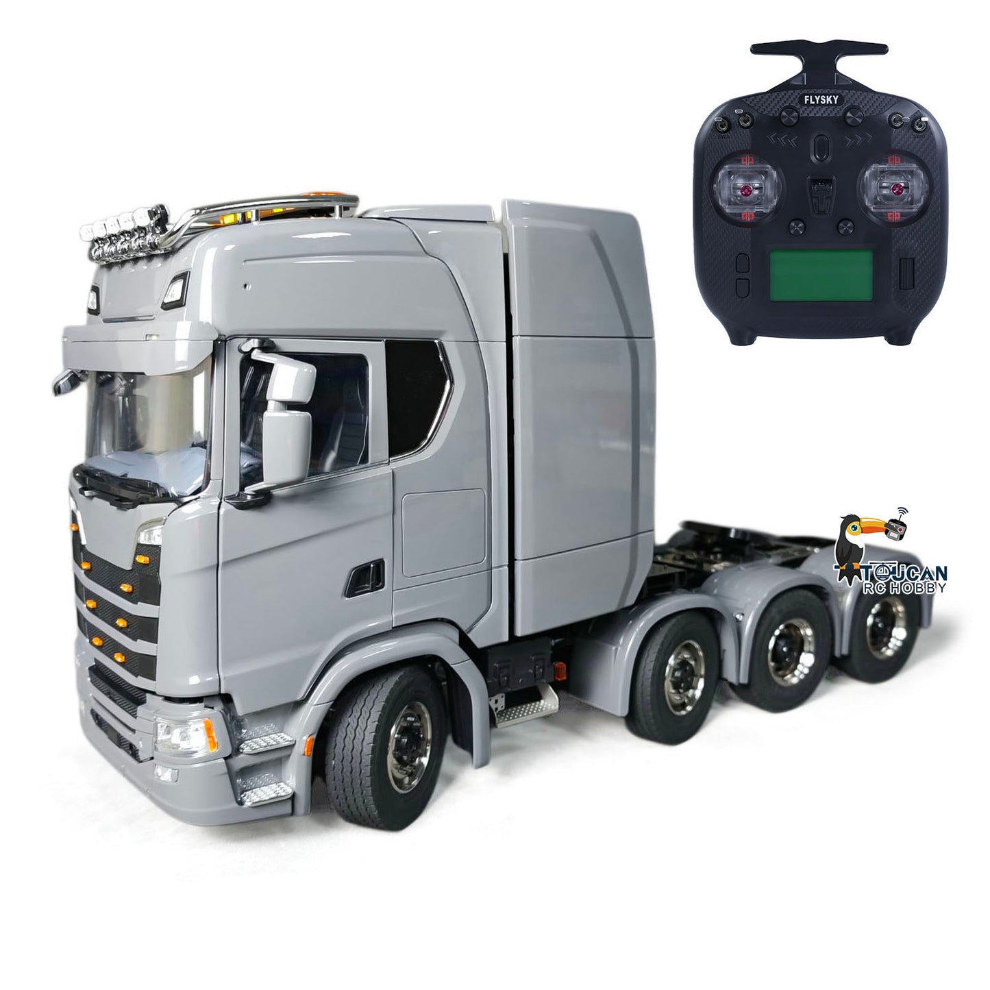 In Stock SC 770S 1/14 8*8 Radio Control Tractor Truck Wheel Side Reduction Axles Three Speed Transmission Hobbywing 1060 ESC 35T Motor