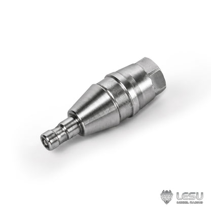 TOUCAN RC HOBBY LESU 1/14 Metal Quick Release Coupler Connector M3 External/Internal Thread DIY Parts Fitting for RC Hydraulic Excavator Loader Model