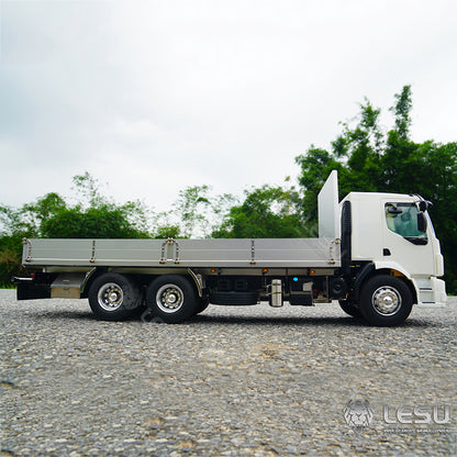 1/14 LESU 6x4 Unpainted Body Shell Assembled Chassis Radio Control Flatbed Truck RC TAMIYE Car Sound Light System Motor ESC Servo