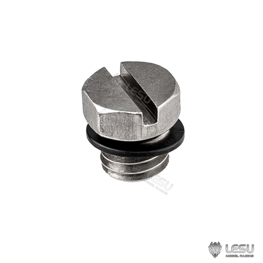 LESU Metal Breather/Nozzle Plug M5 Brass/Steel Nozzle for 1/14 1/12 RC Hydraulic Dump Truck Remote Control Car Construction Vehicles Excavator Loader Forklift Bulldozer DIY Model