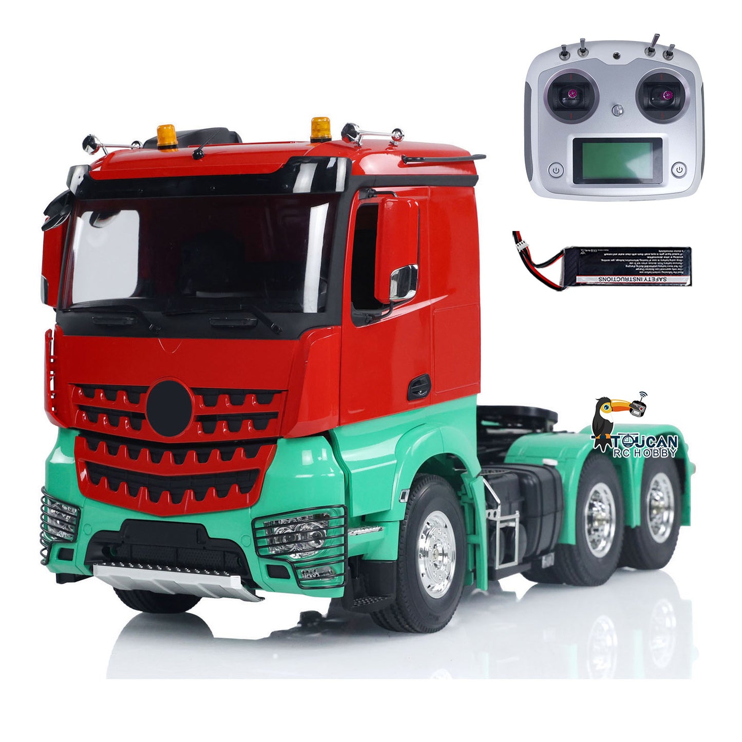 TOUCAN RC HOBBY HHRC 201911 1/14 6x4 Remote Control Tractor Truck 3-speed Gearbox RC Lorry Vehicle Sound & Light System Openable Door