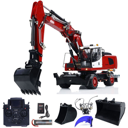TOUCAN RC HOBBY MTModel 946-3 Metal 1/14 RC Hydraulic Excavator Construction Engineering Vehicle 8-ways Reserving Valves Tiltable Bucket Sound Light for Machinery Enthusiasts