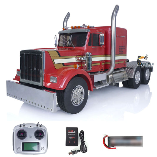 1/14 TAMIYA 56301 6x6 King Hauler RC Tractor Truck RTR Metal Chassis Car Model Light Sound 2-speed Gearbox