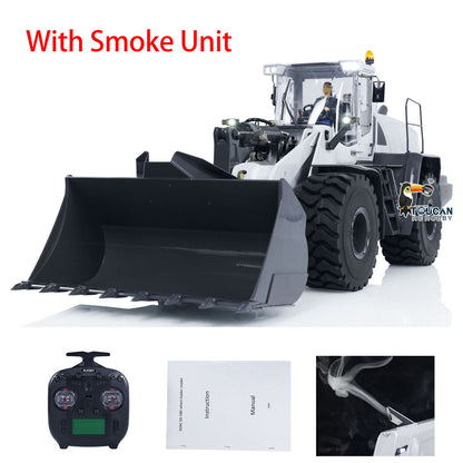 XDRC Metal 1/14 RC Hydraulic Equipment Loader 580 Remote Controlled Engineering Vehicle DIY Model Smoke Sound Light