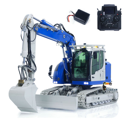 8ways Valve Metal 1/14 RC Hydraulic Excavator LR914 PRO MAX Remote Control Digger Construction Car PL18EV LITE Radio Battery