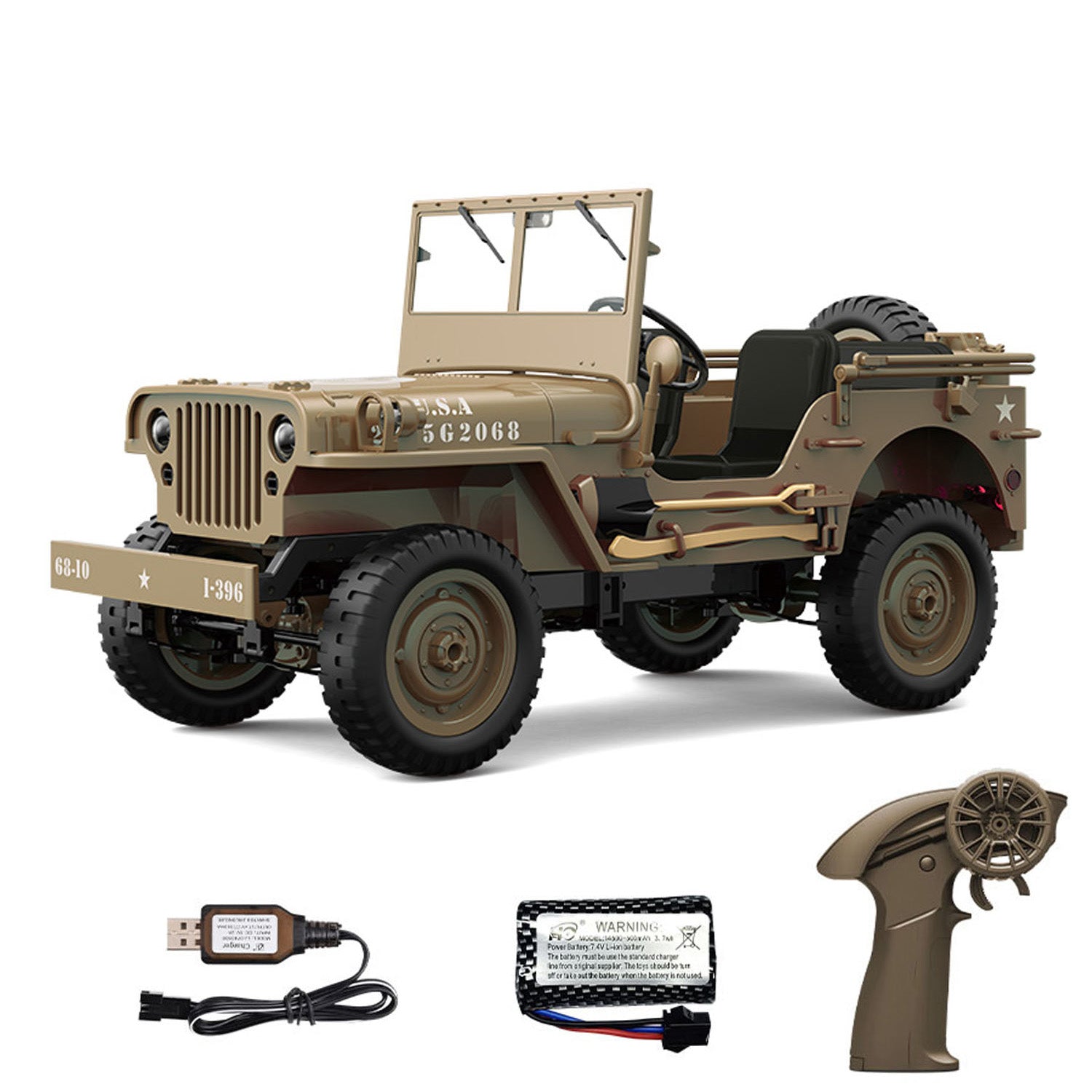 JJRC 1/10 Radio Control Off Road Car C8815 4WD RC Crawler Military