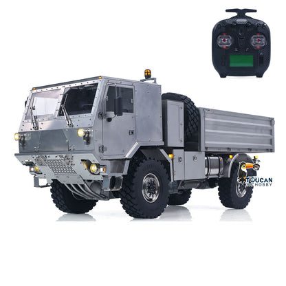 In Stock T815 3Speed 1/14 RC Off Road Military Truck Metal Body Remote Control 4X4 Transport Vehicle Flysky ST8 Radio Differential Locks