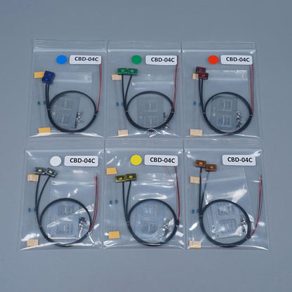 2.2V-3V LED Warning Light Plastic Marker Lamp for DIY TAMIYA 1/14 RC Tractor Truck Model Trailer Dumper Road Rescue Vehicle Car