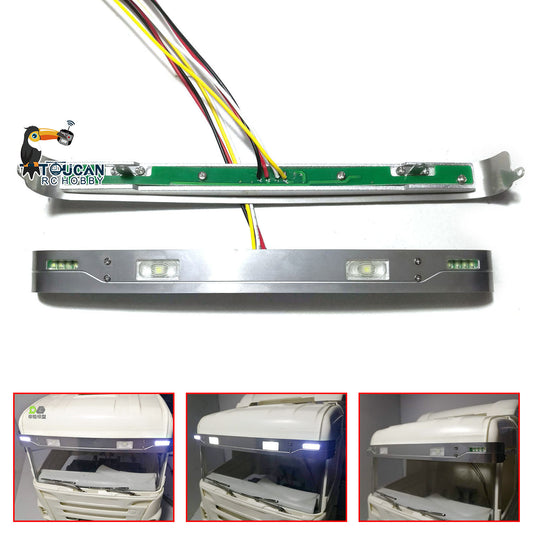 Sun Visor Lamp LED Light for 1/14 RC Tractor Radio Controlled Truck Car Hobby Model Spare Parts 620 730 470 Spare Parts