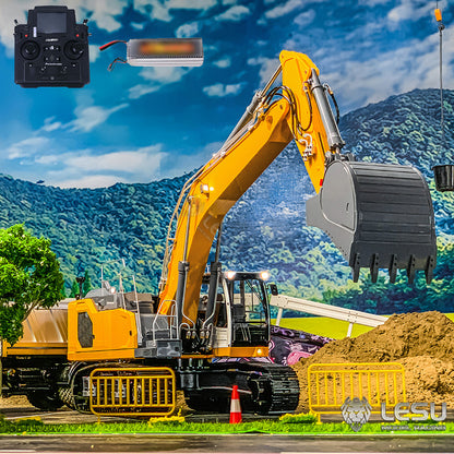 LESU 1/14 Metal Painted RC HydraulicExcavator LR945 PL18EV Lite RTR Remote Controlled Engineering Construction Vehicle