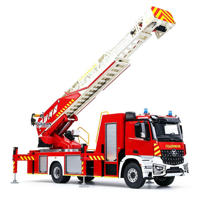 2Speed 1/14 4*4 Metal Chassis Electric Remote Control Lift Ladder Fire Truck RC Model Vehicle Radio No Battery Charger