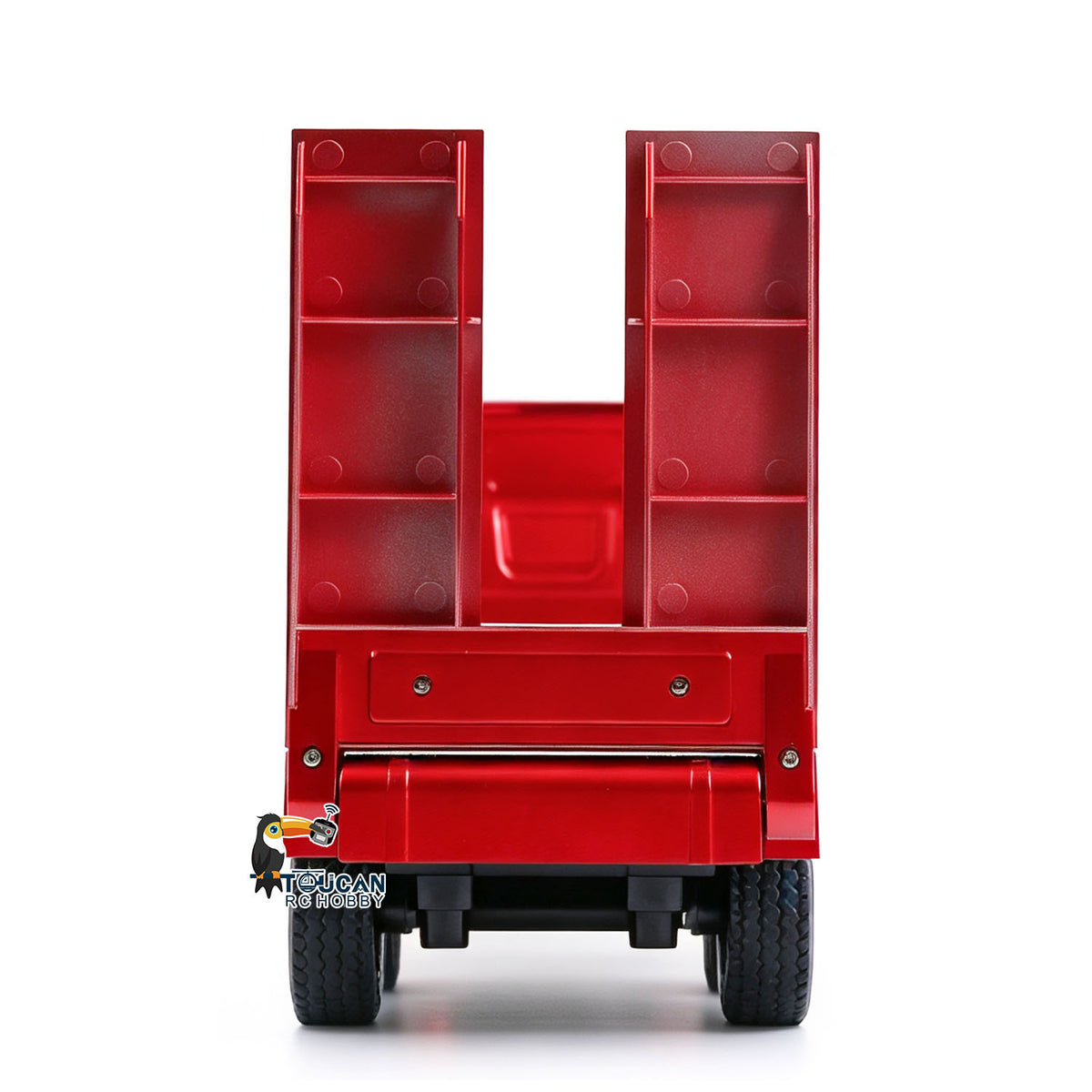 TOUCAN RC HOBBY US Stock HUINA 770S 1/24 Remote Control Tractor Truck W/ Light Sound System Manual Support Legs Tail Board 3Axle Semi Flatbed Trailer