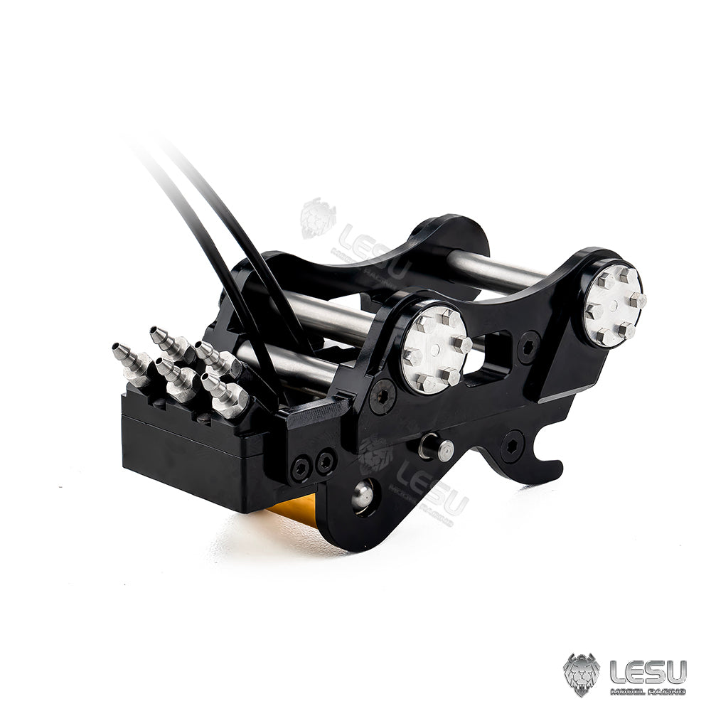 LESU Metal Hydraulic Quick Release Coupler AT-C0063/C0064/C0065/BA-B0003-S/BA-B0027-Q for RC Hydraulic Excavator Aoue C374F B0001 Aoue ET35 B0006 PC30 B0003 Aoue LR960 Tractor AOUE 1050 A0018