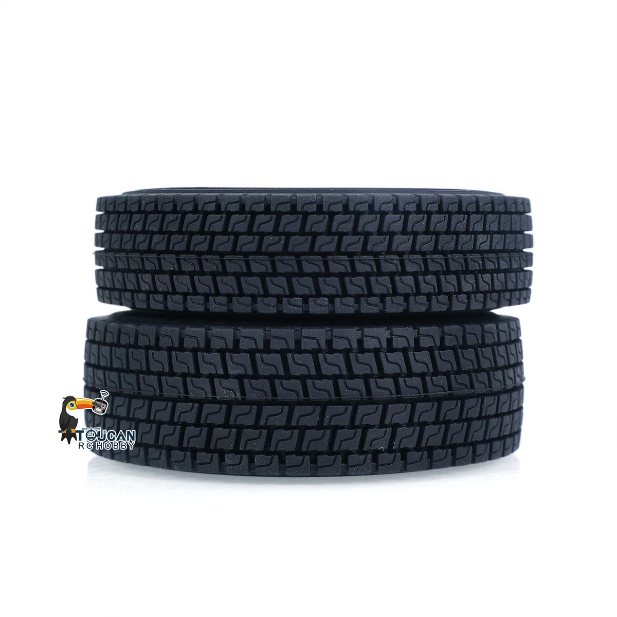 TOUCAN RC HOBBY JDModel 1PC 28MM 23MM Rubber Wide Tire for DIY 1/14 RC Tractor Truck Hydraulic Dumper Metal Radio Control Tipper Semi Trailer Model Car