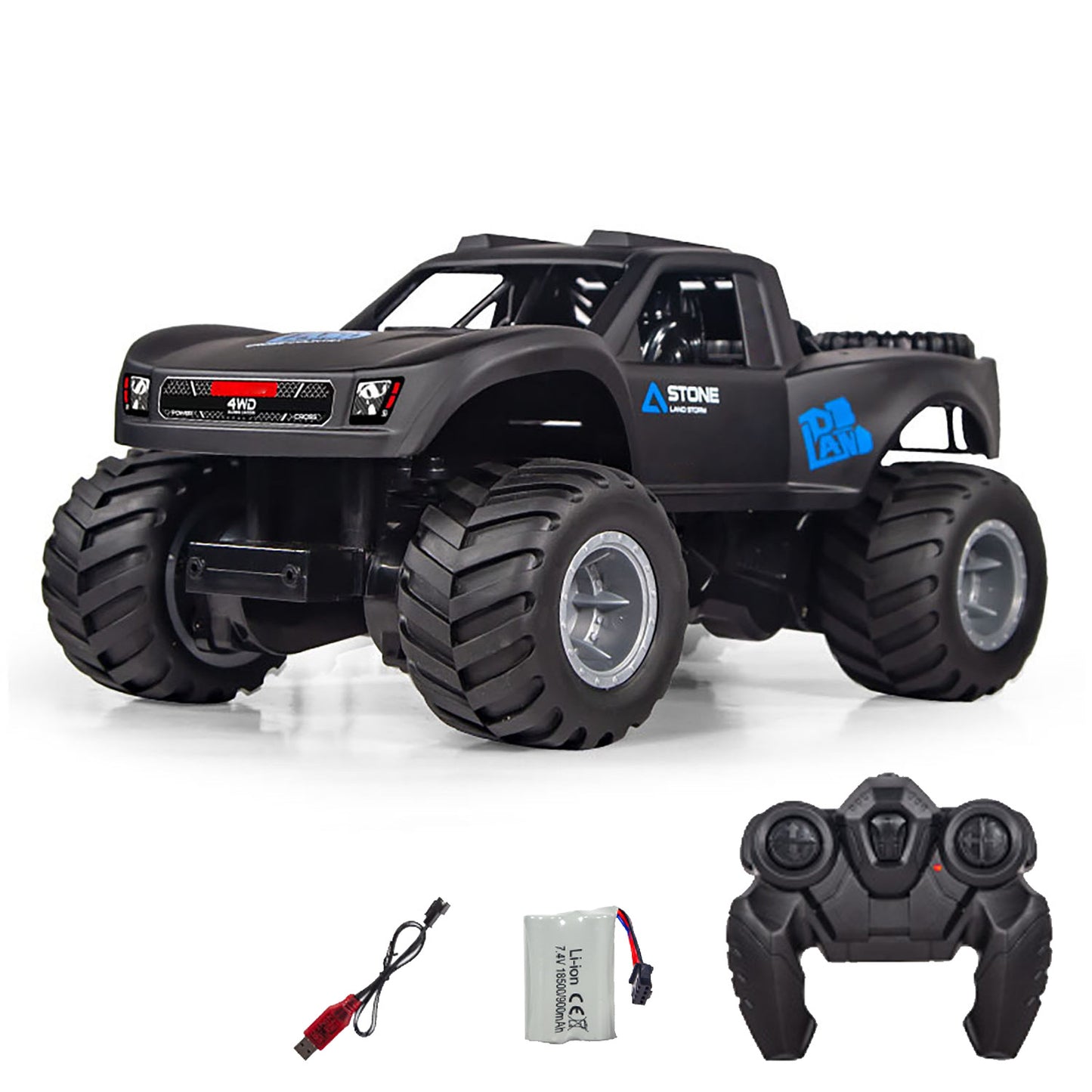 4*4 RC Off Road Vehicle Q156 1/16 Radio Control 360 Rotation Waterproof Stunt Car All Terrain Amphibious Vehicle Ready to Go