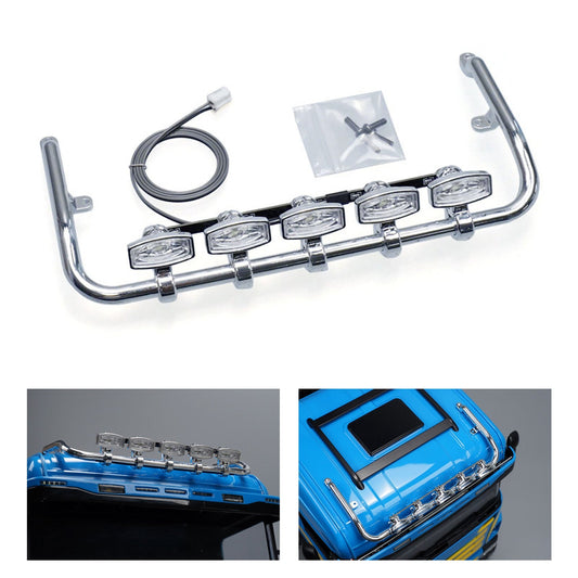 5V Plastic Front Roof Spotlight for 1/14 DIY Tamiya Remote Control Tractor Truck 770S 56368 56371 56376 RC Lorry Model Vehicle